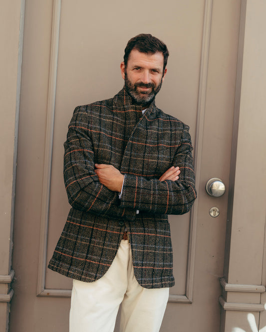 Herringbone Wool Blazer