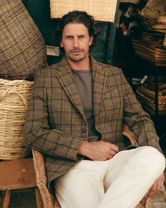 Herringbone Wool Blazer