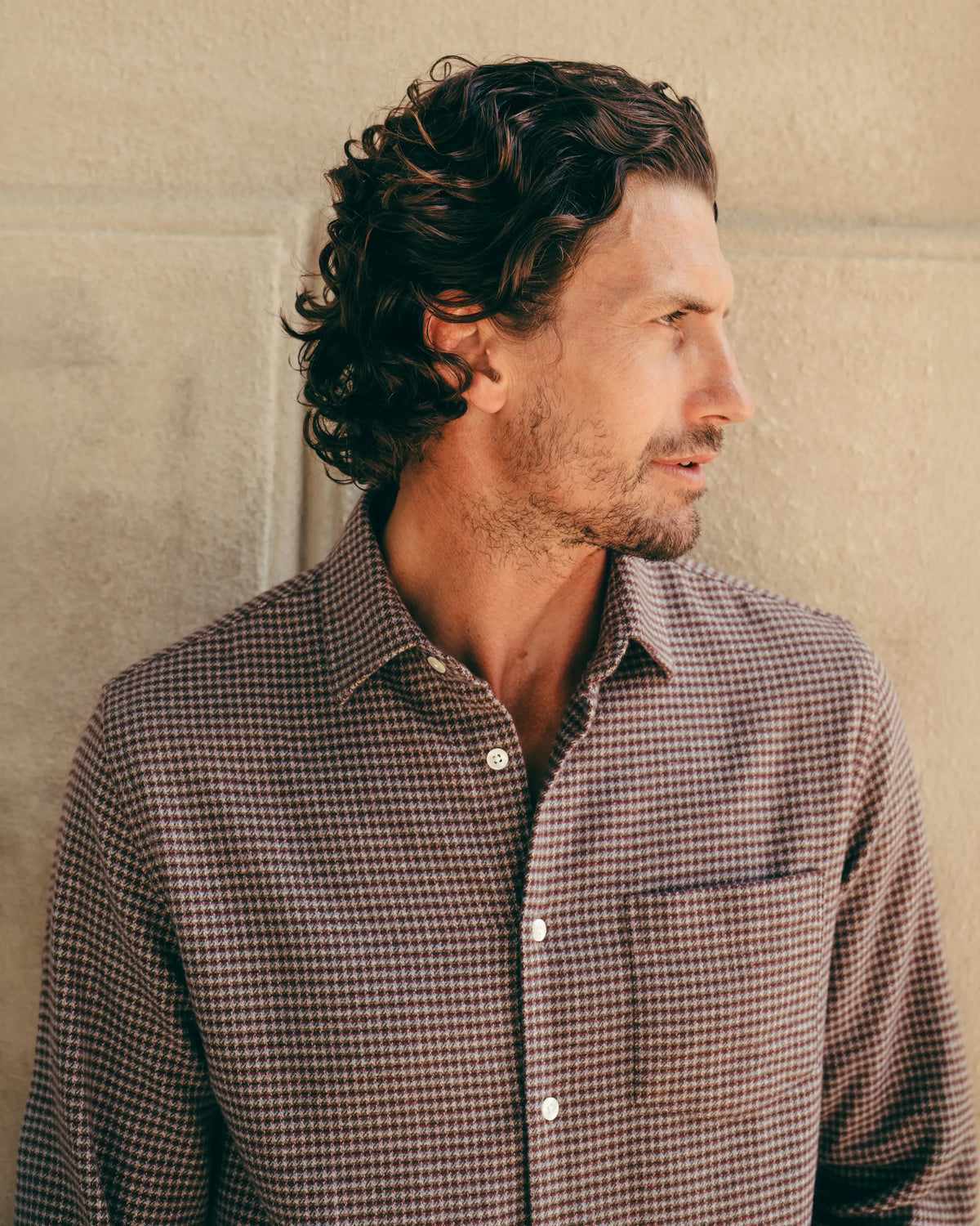 Flannel Pocket Shirt Houndstooth
