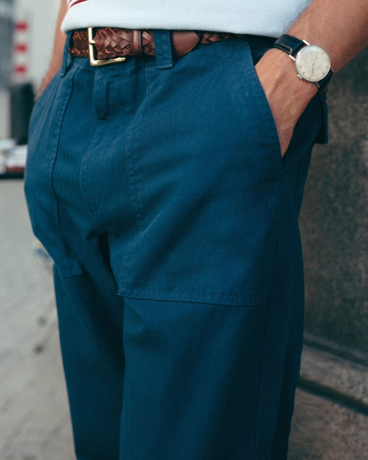 Herringbone Utility Trousers