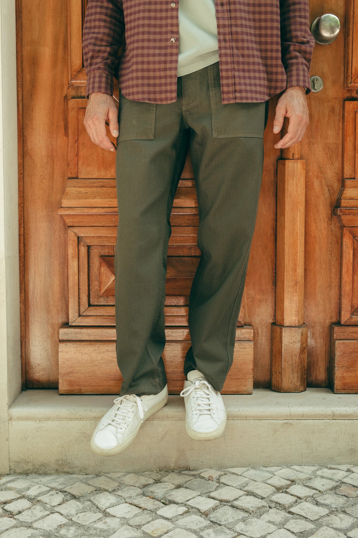 Herringbone Utility Trousers