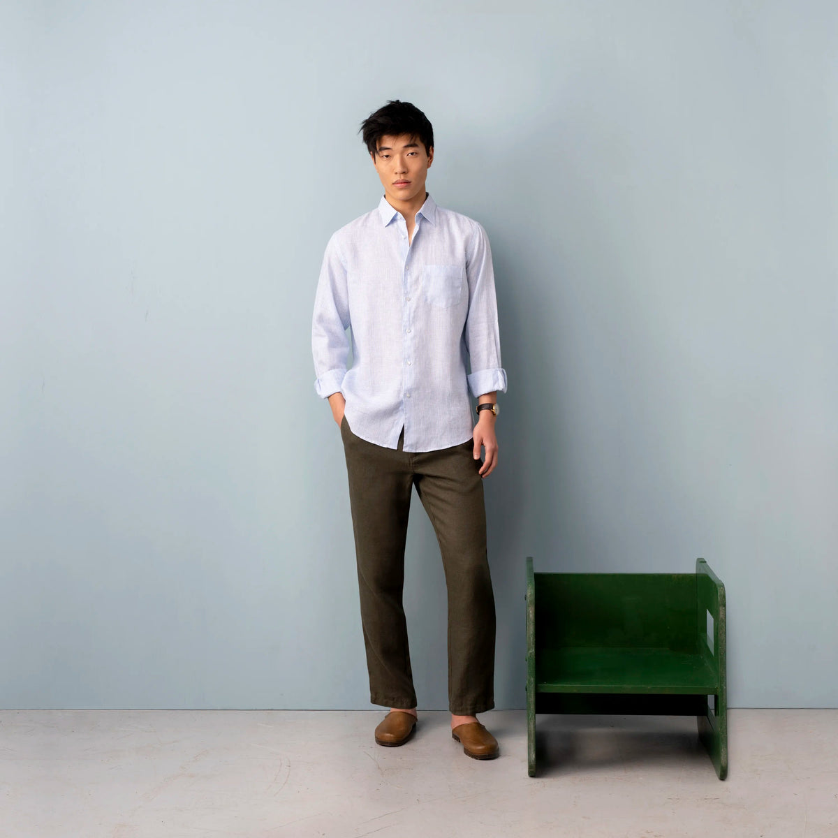 Linen Shirt Stripe