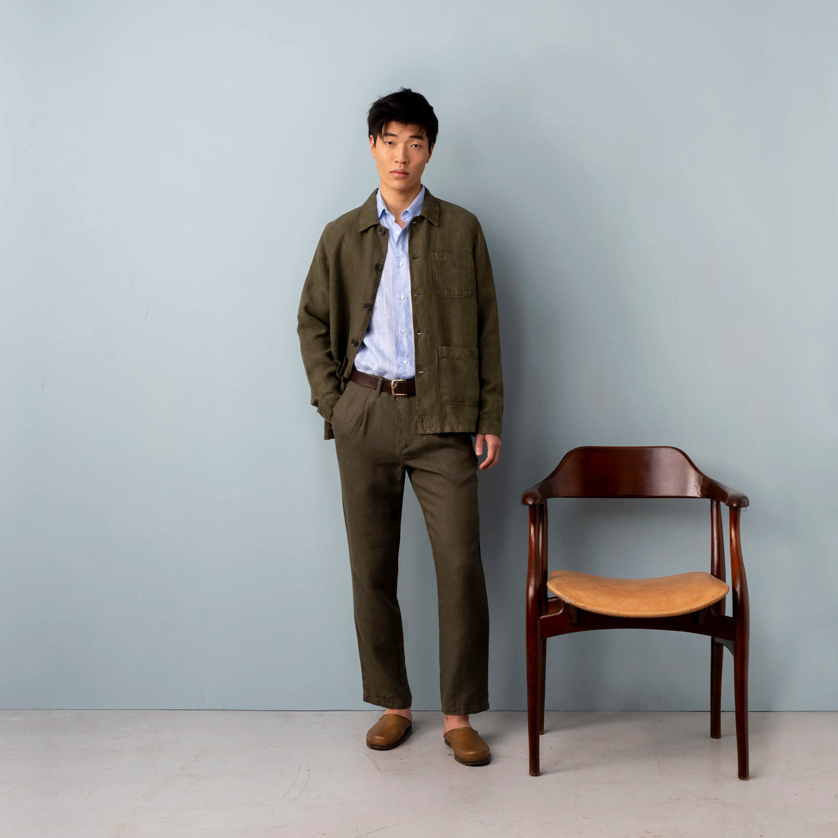 Linen Work Jacket